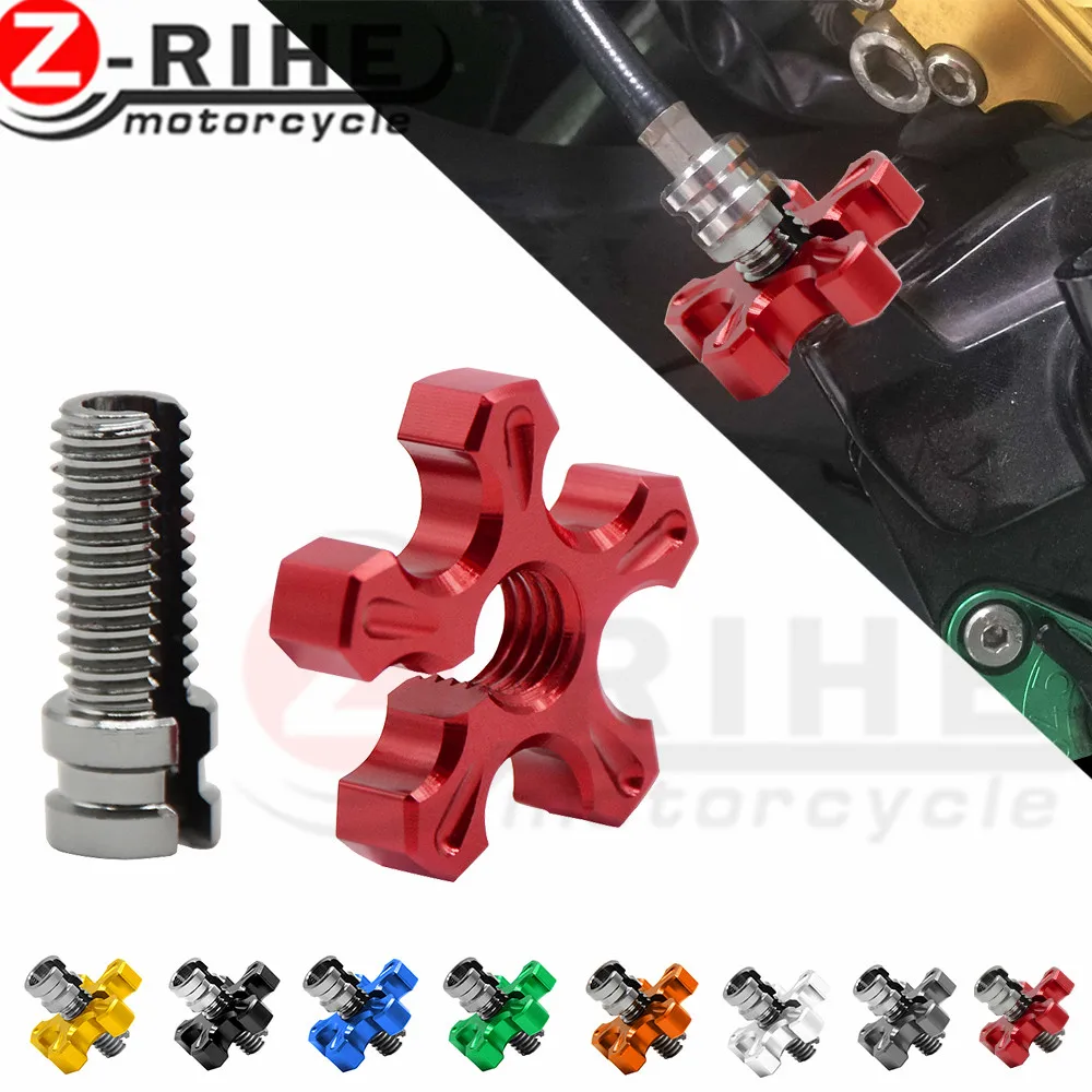 

for Universal Motorcycle CNC Billet Clutch Cable Wire Adjuster Screw M8*1.25 m10 For HONDA CBR500R CB500F CB500X CB600F HORNET
