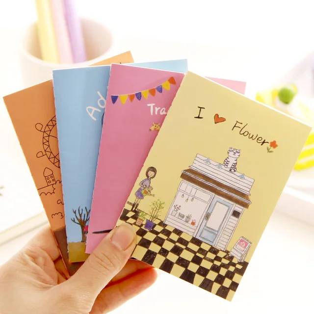 12 x 8 5cm cute cartoon planner cute pocket personal diary note
