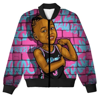 

REAL American US SIZE Custom miami no.3 3D Sublimation print Zipper Up Jacket plus size 4XL 5XL 6XL