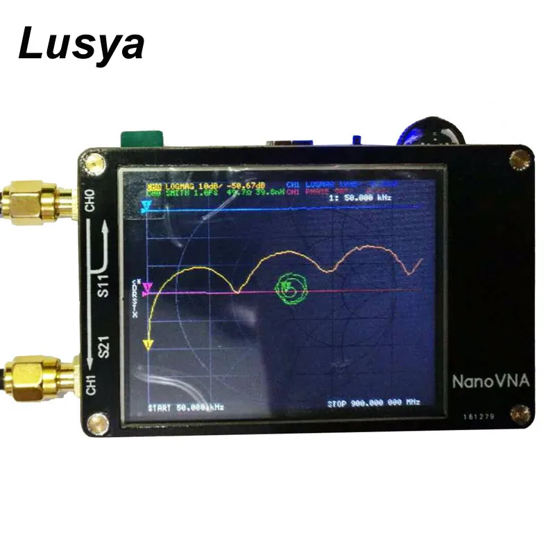 NanoVNA сетевой анализатор 50 кГц-300 МГц цифровой 2,8 дюймовый сенсорный ЖК-дисплей коротковолновый MF HF VHF UHF постоянный волновой антенный анализатор I4-001