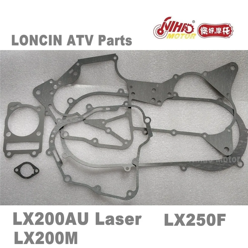 

LX-26 LONCIN ATV PARTS gasket set LC162FMK LX200M 200cc LX200AU Quad GoKarts Engine Spare For JIANSHE BASHAN RATO KAYO BULL