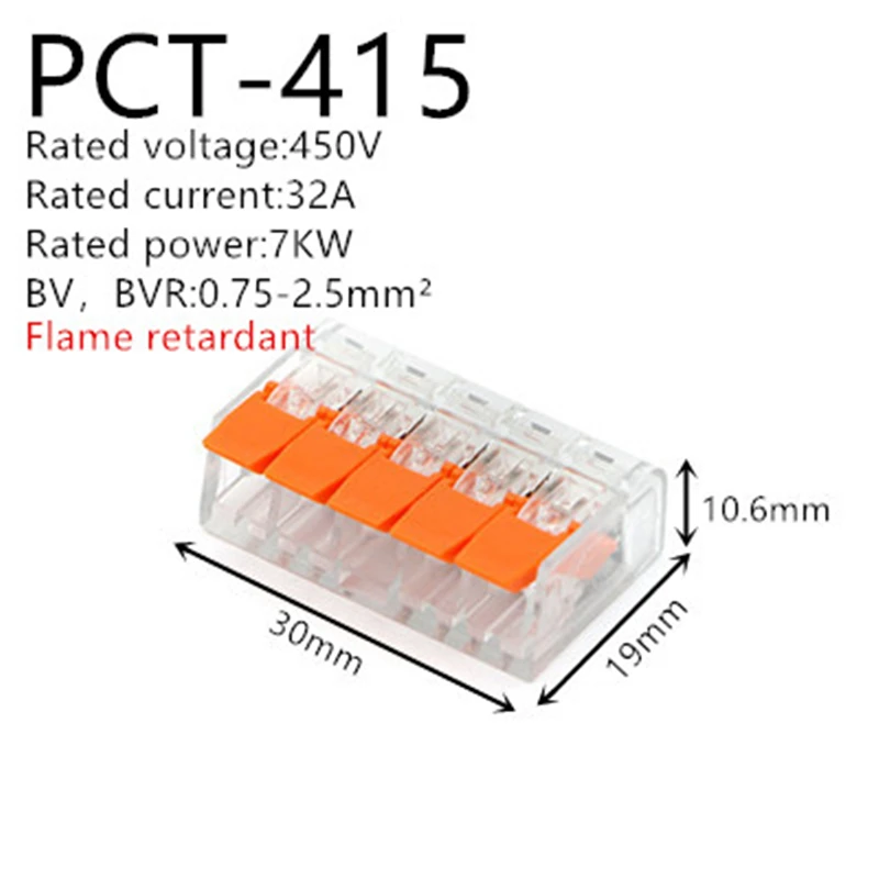 

5/10/15/20PCS WAGO electrical connectors for cable mini fast Universal Compact Wire Connectors push-in Conductor Terminal Block