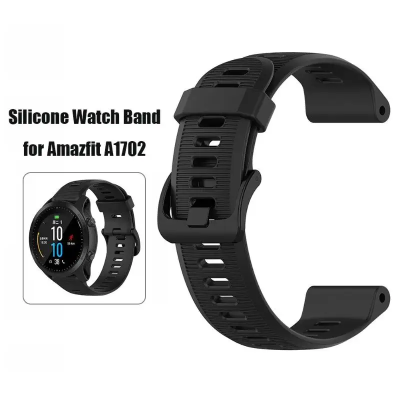 

Silicone Watchband Wrist Strap Belt with Buckle for Garmin Forerunner 945
