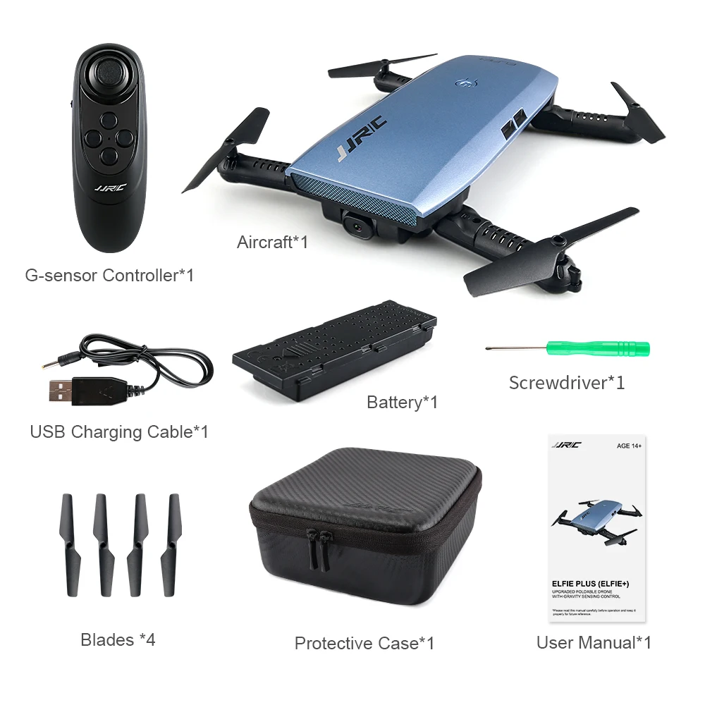 

JJRC JJR/C H47 ELFIE Plus FPV with HD Camera Upgraded Foldable Arm WIFI 6-Axis RC Drone Quadcopter Helicopter VS H37 Mini E56