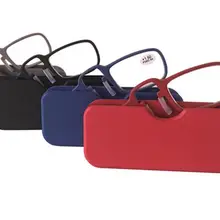 WEARKAPER TR90 зажим для носа очки для чтения мини складной кошелек ридер портативный с телефона подставки чехол от 1 до 3