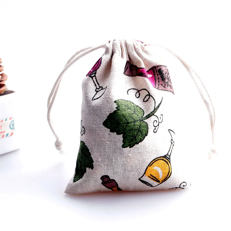Дешевый хлопок сумки оптом китайские ручной 9*12 см Малый Drawable Ювелирная упаковка хранения подарок сумка для свадьбы рождественский