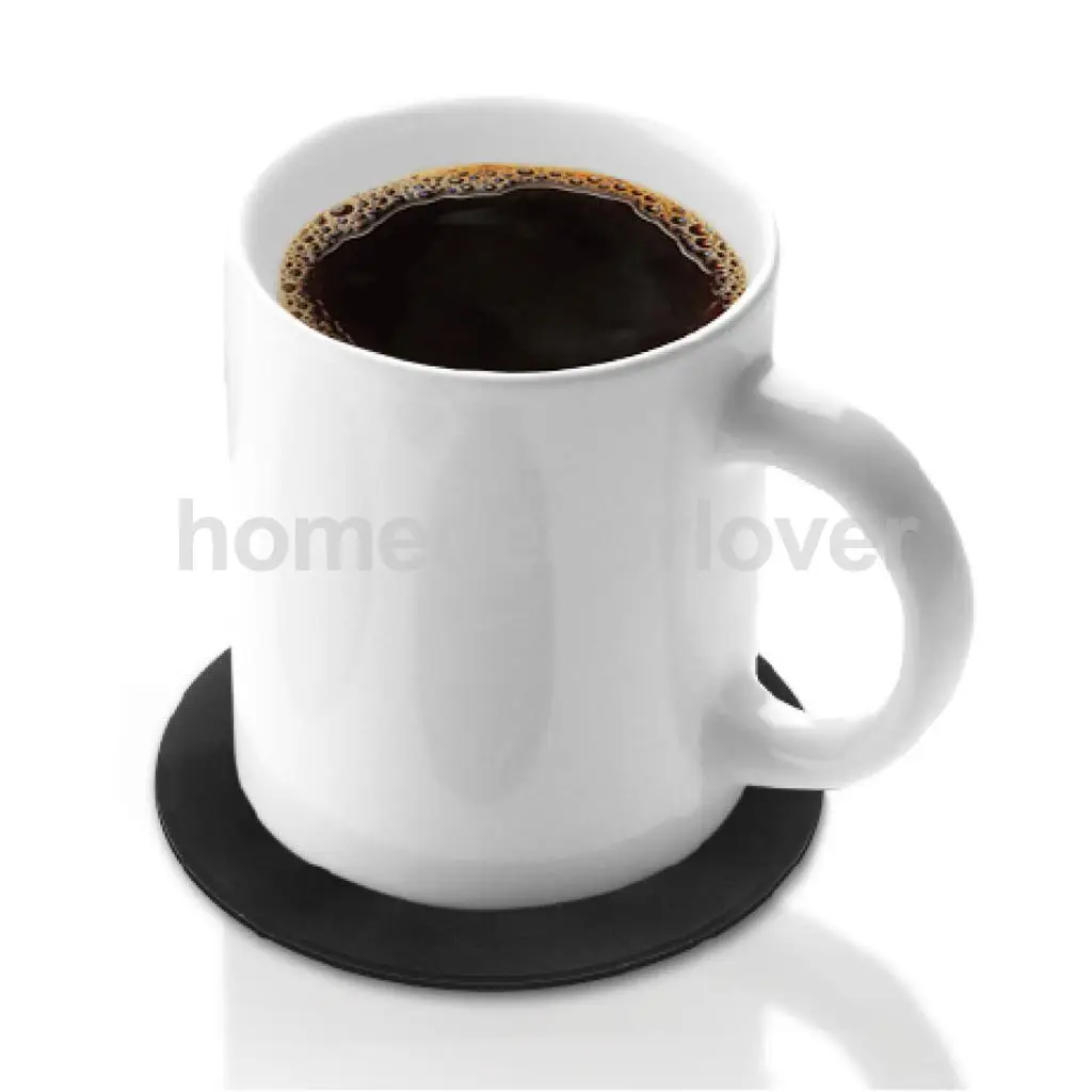MagiDeal 4pcs Silicone Vintage CD Coasters Record Cup Mat Drink Holder Table Placemat Donut Valentine's Day Gifts Nice Valentine