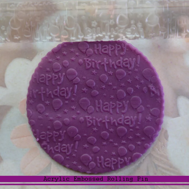 498 Hot Sale Happy Birthday Pattern Embossing  Rolling Pin  6 (2)