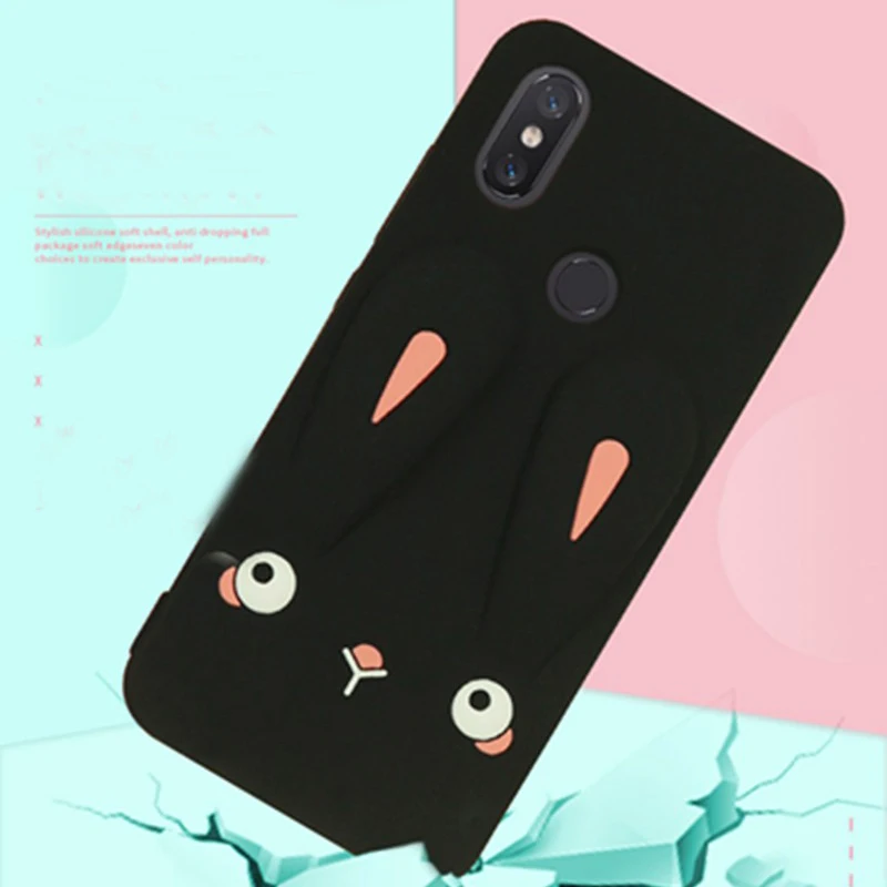 Мультяшный чехол с ремешком для Xiaomi MI 8 MI8 SE Мягкий ТПУ силиконовый бампер