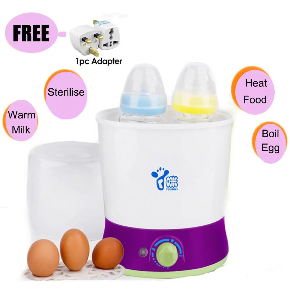 

4 in 1 Multifunctional Milk Bottle Warmer Sterilizer Warm 2 Bottles Baby Feeding sterilizer Bottle Warmer Heater Babyfood