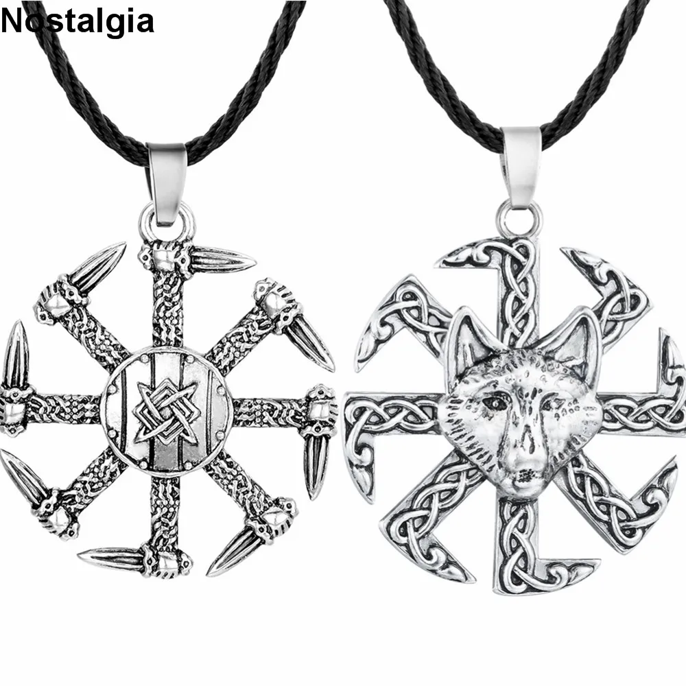 

Slavic Kolovrat Pendant Symbol Star Of Russia Wolf Pendant Amulet Pagan Talisman Norse Runes Viking Necklace