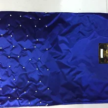 Синий Нигерия headtie, бусы Африканский headtie, sego Геле головы галстук для свадьбы в нигерийском стиле Головные уборы wrapper 2 шт много