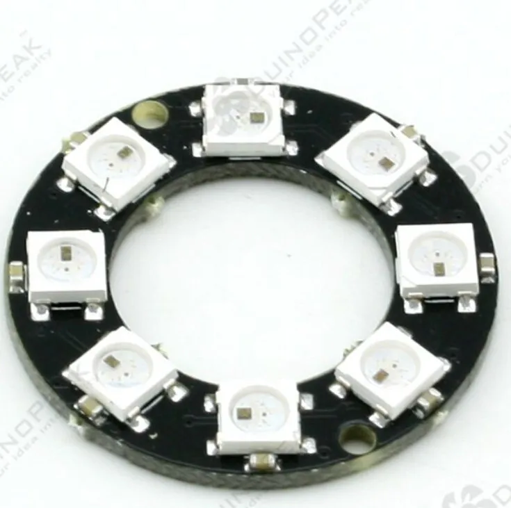 5 шт. 8 бит RGB LED Ring-8 x WS2812 5050 со встроенными драйверами Breakout Arduino совместимый |