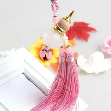 Авто флакон для хранения духов Висячие бусины с кисточками Тыква декор кулон подарок