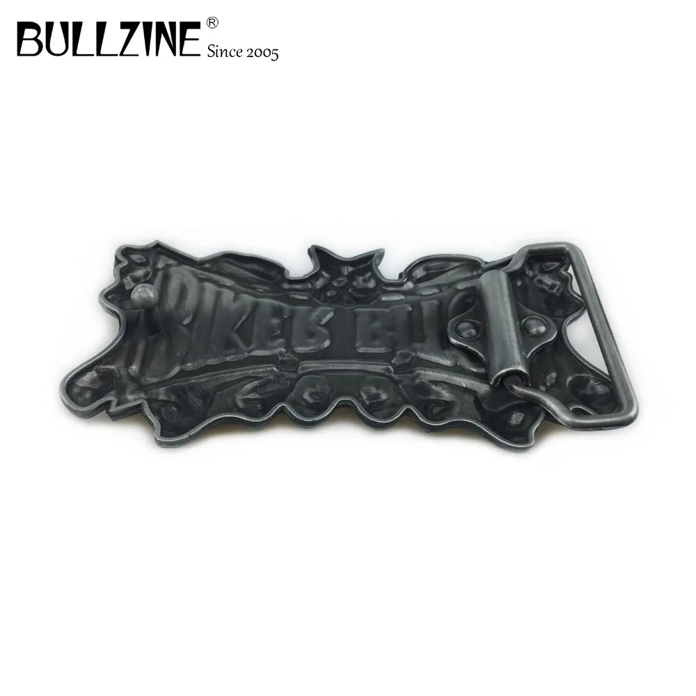 Bullzine Байкерская пряжка с отделкой оловянного FP-02598 подходит для пояса шириной 4 см