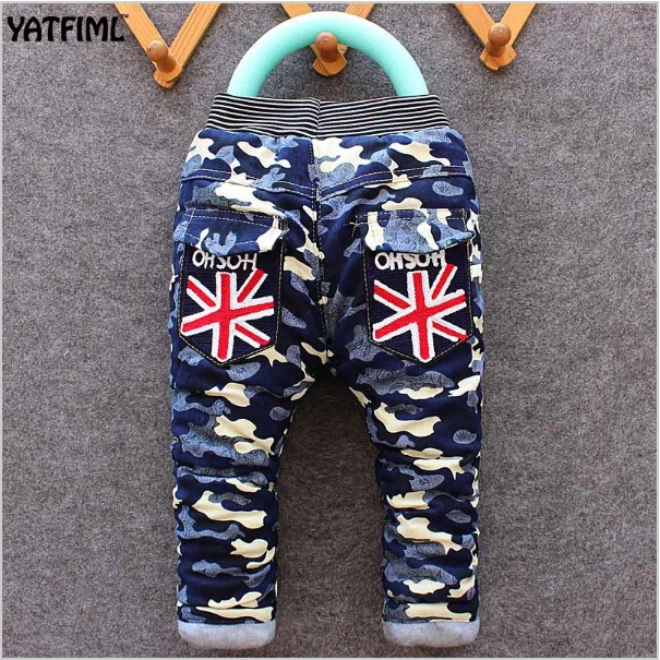 YATFIML/ г. Весенне-осенние модные хлопковые камуфляжные длинные штаны для малышей Одежда для детей спортивные камуфляжные брюки-карго для мальчиков От 2 до 5 лет
