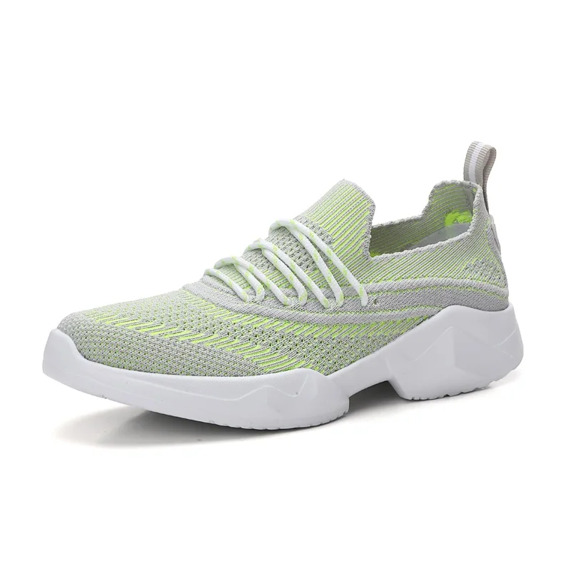 SZ7727 green Lemai/модные летние женские кроссовки дышащие сетчатые повседневные туфли женские Балетки без шнуровки женская обувь без каблуков Мокасины 35-42 - Цвет: SZ7727 green