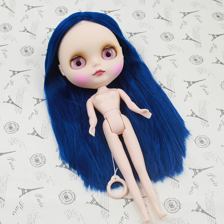 

Free shipping blue hair Nude Blyth doll (MABL 65)