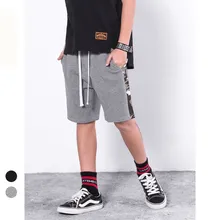 Камуфляж лоскутное корейский стиль Active Drawstring шорты для мальчиков модные детские шорты Краткое Повседневное мягкий мальчик хлопковые шорты