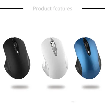 

Silent Wireless Mouse Stylish Wireless Gaming Mouse MAX 10M Distance 800/1200/1600 Adjustable DPI Low-Noise Office Mice