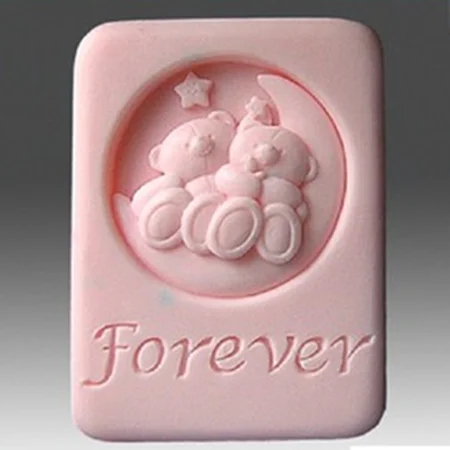 

bear silicone molds soap mould square silica gel soap moulds