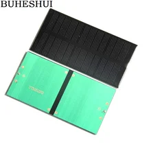 BUHESHUI 1W 6V Mini Solar Panel Solar Cell Solar Module Monocrystalline DIY Solar Charger Epoxy 125