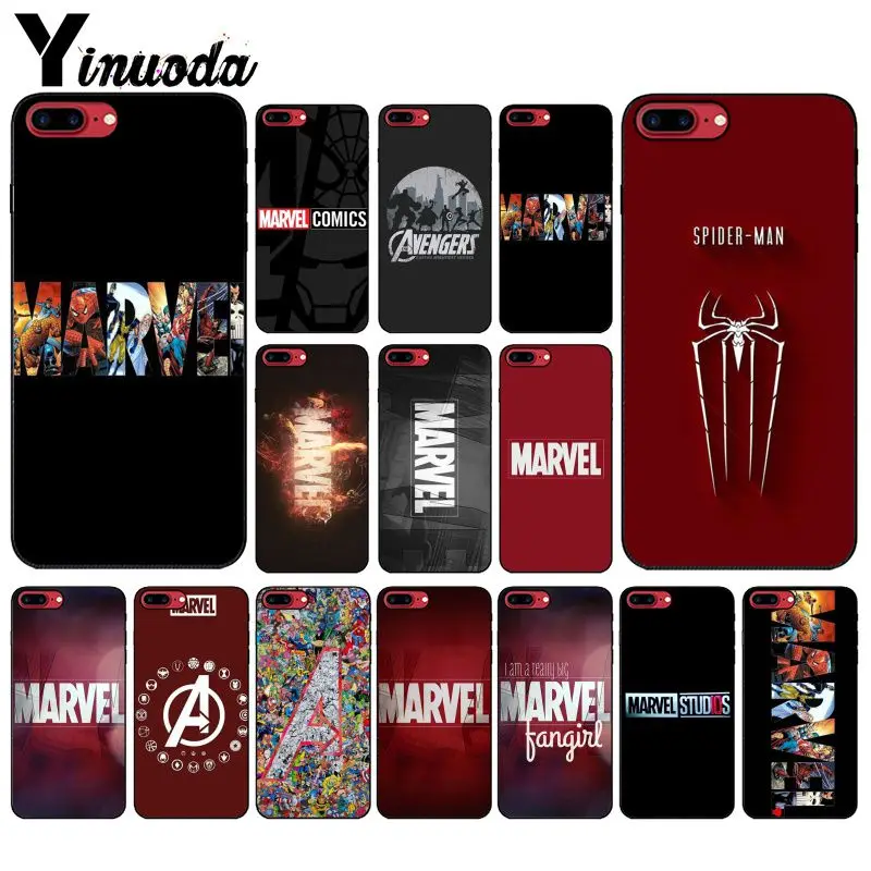 

Yinuoda Deadpool Iron Man Marvel Avengers DIY Phone Case cover Shell for Apple iPhone 8 7 6 6S Plus X XS MAX 5 5S SE XR Cover