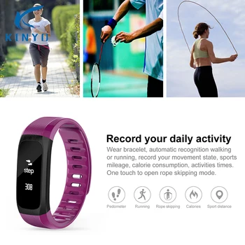 

IP67 Waterproof Smart Bracelet Sports Smart Band Heart Rate Sleep Monitoring Pedometer Smart Wristband for Android IOS Phone