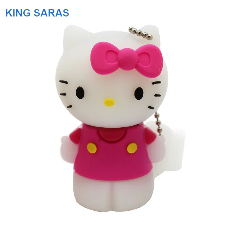 KING SARAS 6 coarl cute hello Kitty shoe usb флэш-накопитель usb 2,0 4 ГБ 8 ГБ 16 ГБ 32 ГБ 64 ГБ флешка, подарок