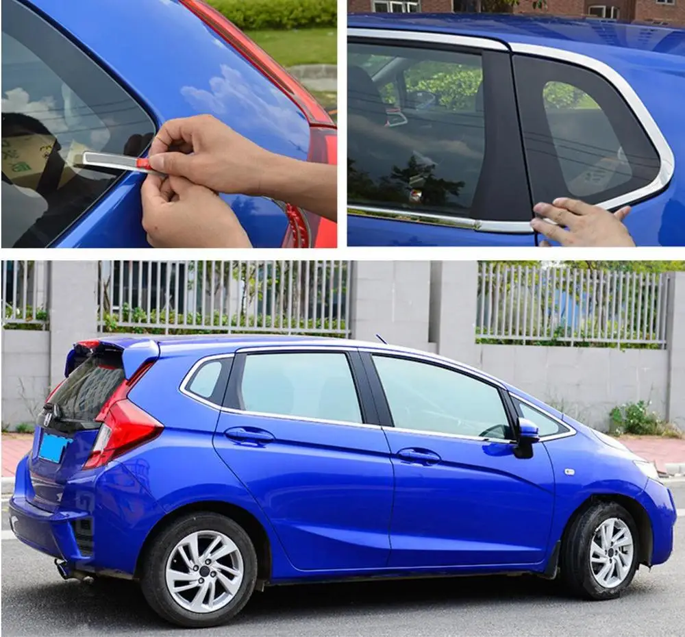 Наружная крышка для подоконника из нержавеющей стали отделка honda fit jazz 2008 2009 2010 2011