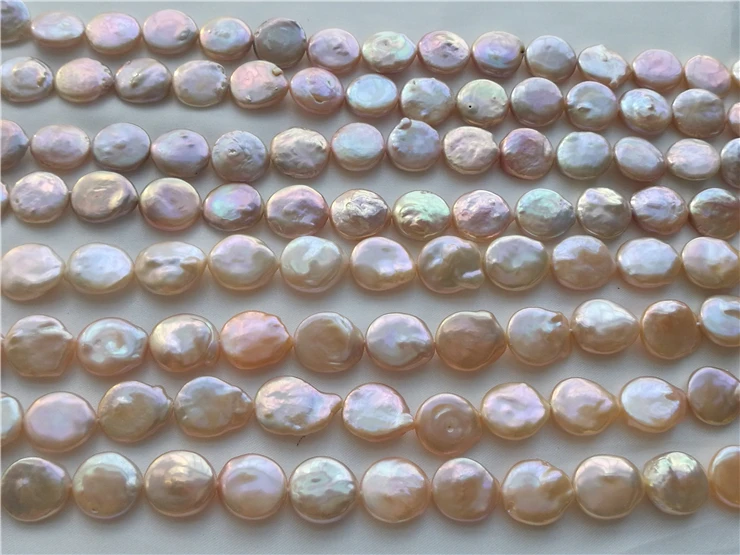 

DIY Necklace Natural Freshwater Pearls, 13-14MM Size Irregular Shape Pearl Strand Loose Unique Baroque Pearls for Women