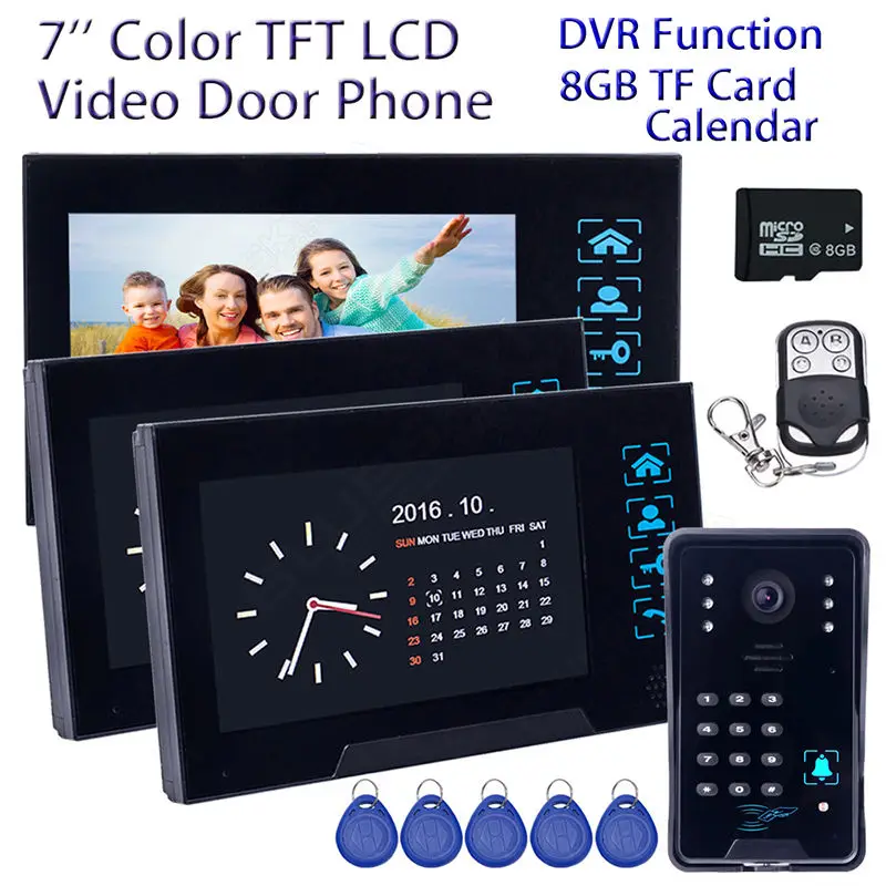 Free shipping 7 WD02SRR13 font b Door b font Bell Phone HD font b Camera b