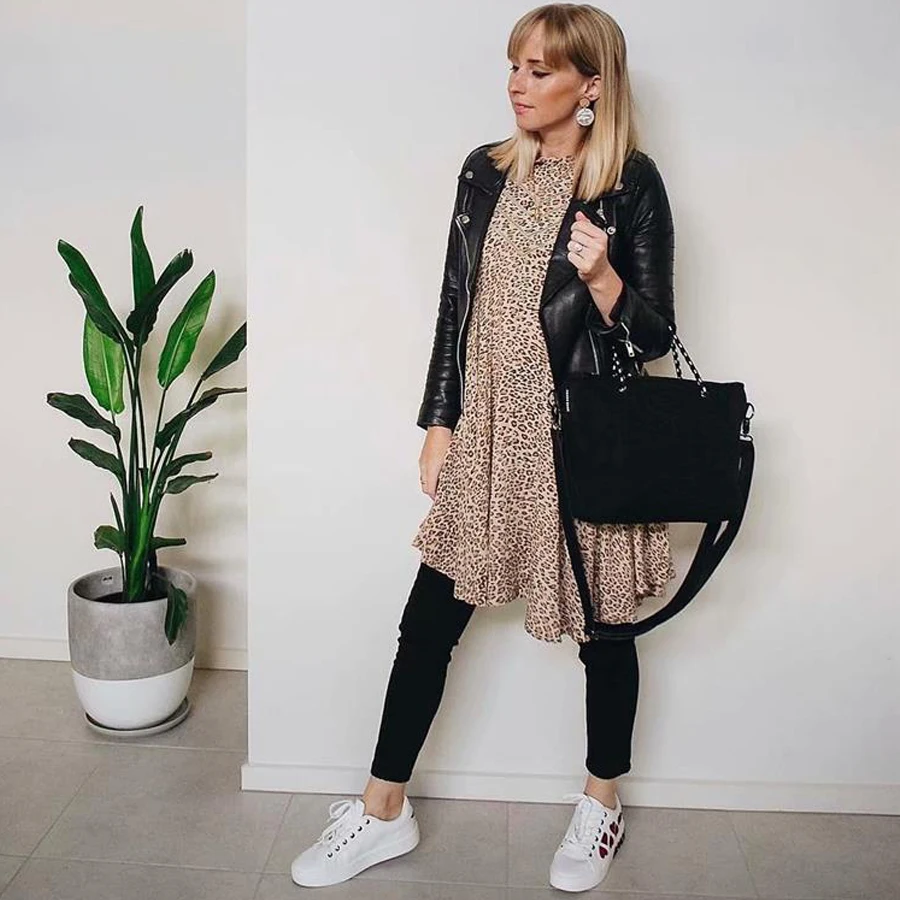 TEELYNN frankie cheetah платье сексуальное без рукавов вискозное с принтом мини бохо