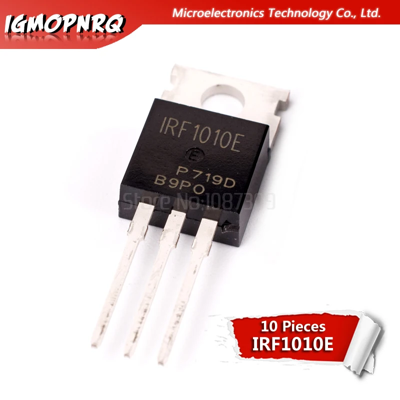 10pcs IRF1010E F1010 IRF1010EPBF MOSFET MOSFT 60V 81A 12mOhm 86.6nC TO-220 new original