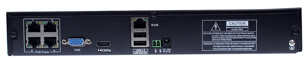 BESDER POE48V 1080p 4CH PoE переключатель обнаружения движения XMEYE бесплатное приложение 2 SATA