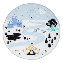 Мягкий хлопок коврик снег ковры Спальня ковер декоративные деревне Противоскользящие коврики Многофункциональный ковер ребенка ползать Одеяло моющиеся