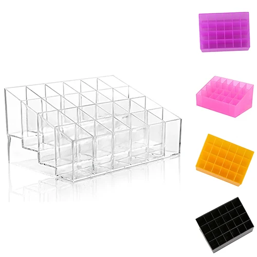 1Pc popfeel 6colors 24Grid Acrylic Makeup Organizer Storage Box Case Lipstick Display Stand Drawers Jewelry Makeup Tool Kits 1Pc popfeel 6colors 24Grid Acrylic Makeup Organizer Storage Box Case Lipstick Display Stand Drawers Jewelry Makeup Tool Kits