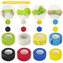 1 предмет одноразовые нетканых Водонепроницаемый клей эластичный бинт палец защита запястья медицинские ленты татуировки аксессуары сцепление Обёрточная бумага