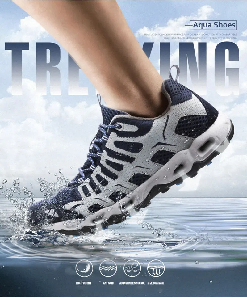breeathable aqua shoes waterproof trekking shoes (1)