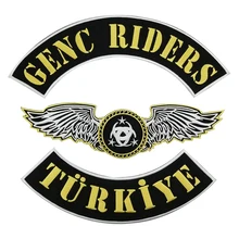 GENC всадники TURKIYE пользовательские Мотоцикл Байкер жилет железные патчи для одежды патч Креативный дизайн Ptaches наклейки для одежды