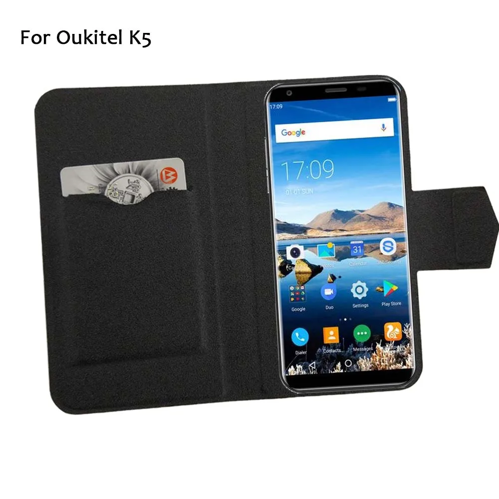 

5 Colors Hot! Oukitel K5 Case Phone Leather Cover,Factory Direct Luxury Full Flip Stand Leather Phone Shell Cases