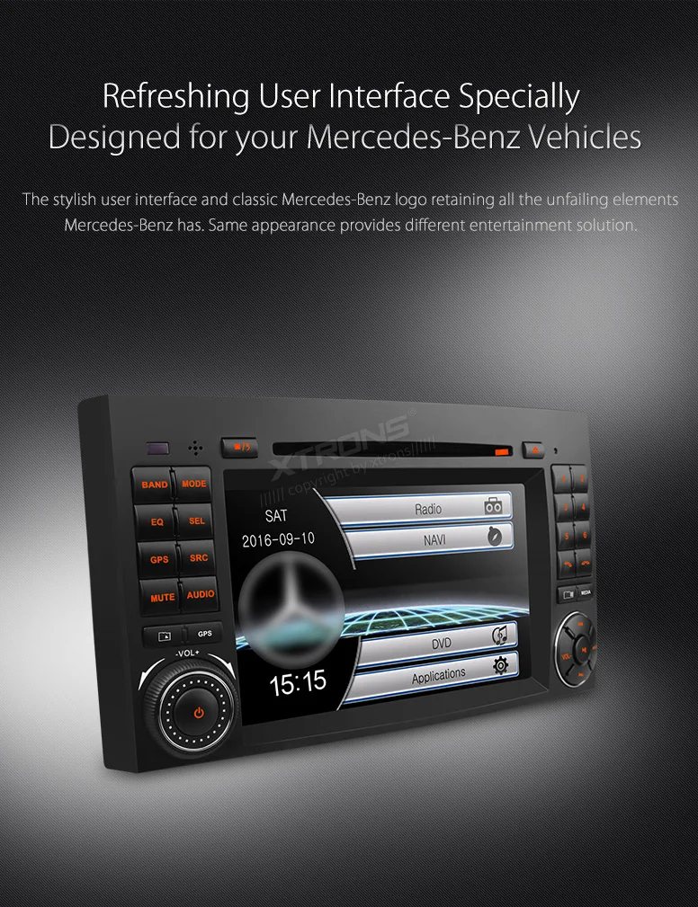 Discount XTRONS 7 inch Car DVD Player GPS Navigation Screen Mirror for Mercedes Benz Viano & Vito W639 2006-2014/Sprinter W906 2006-2012 4