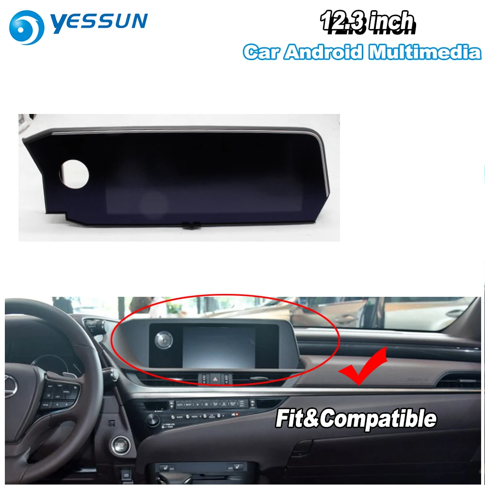 Top YESSUN 12.3" For Lexus ES 300h 2018 Car Android Carplay Radio GPS Navi Player maps Navigation Media Stereo Hi-Fi WiFi no DVD 3