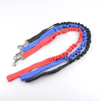 

New Nylon + strong rubber band Small and medium dog Buffer Elasticity leash stretchable pet Dog chain traction rope for dogs