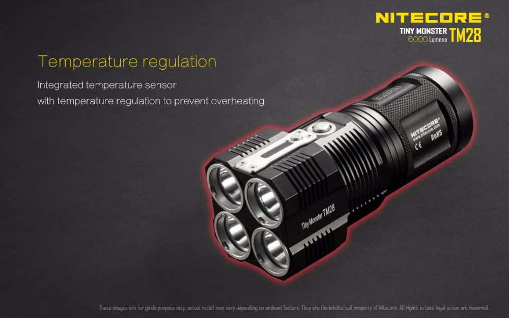 Baterias + Suporte 655m + 4*18650 Alta Lanterna Nitecore 4 * Cree Xhp35 hi Max.6000lm Feixe Distância 3100mah Nhm10 Luz Tm28 12 High Quality Luzes e Iluminação