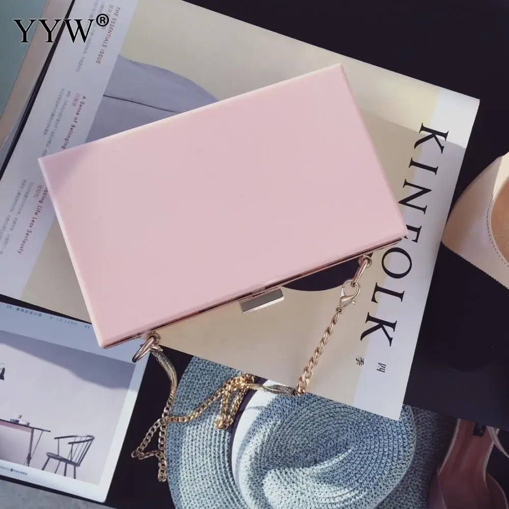 Yyw прозрачный вместительная сумка-клатч розовый Для женщин сумки Pochette Femme зеленая сумка женская золотая цепочка Sac прозрачный Femme
