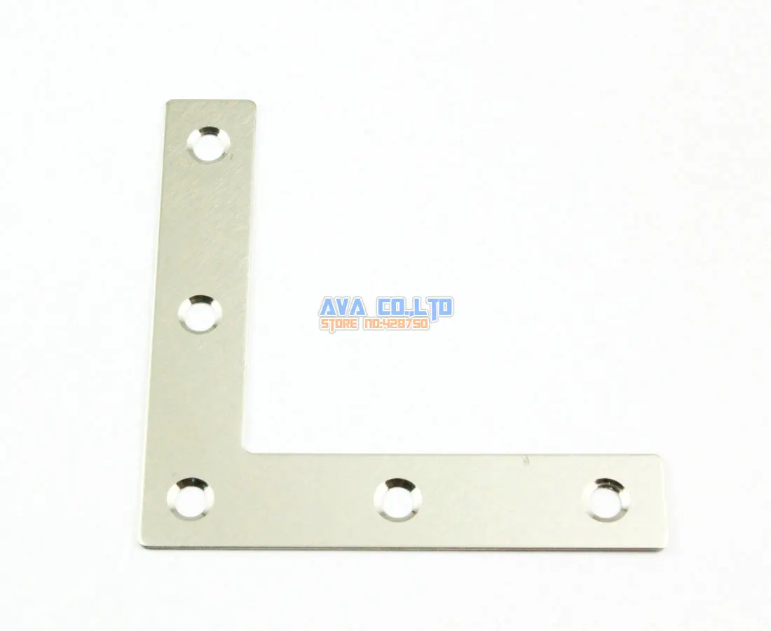 16 Pieces 80*80mm Stainless Steel L Shape Flat Corner Brace Bracketin Corner Brackets from Home