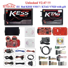 Онлайн мастер KESS V2.47 Ktag V7.020 V2.23 нет жетона лимит K Tag 7,020 v2.25 ECU программист K-Tag ECU чип подарки ECM Winols