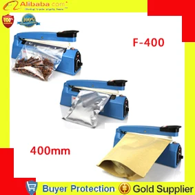 

Free shipping impulse sealer, Heat plastic bag Sealer, impulse bag sealing machine F400, hand press heating sealer film sealing