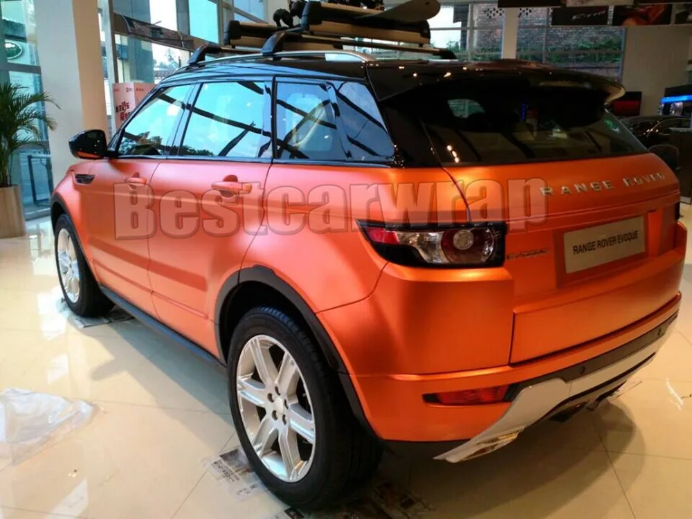 Metallic Orange Matte Vinyl CAR Wrap Car Wrap stickers With Air Release